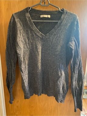 Old Navy Charcoal V-Neck Sweater